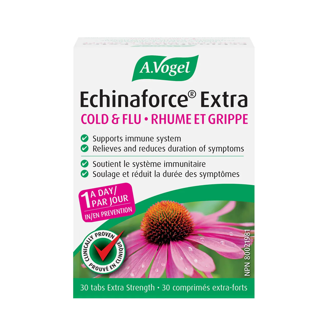 A.Vogel - Echinaforce Extra Strength Cold & Flu Treatment | 30 tablets