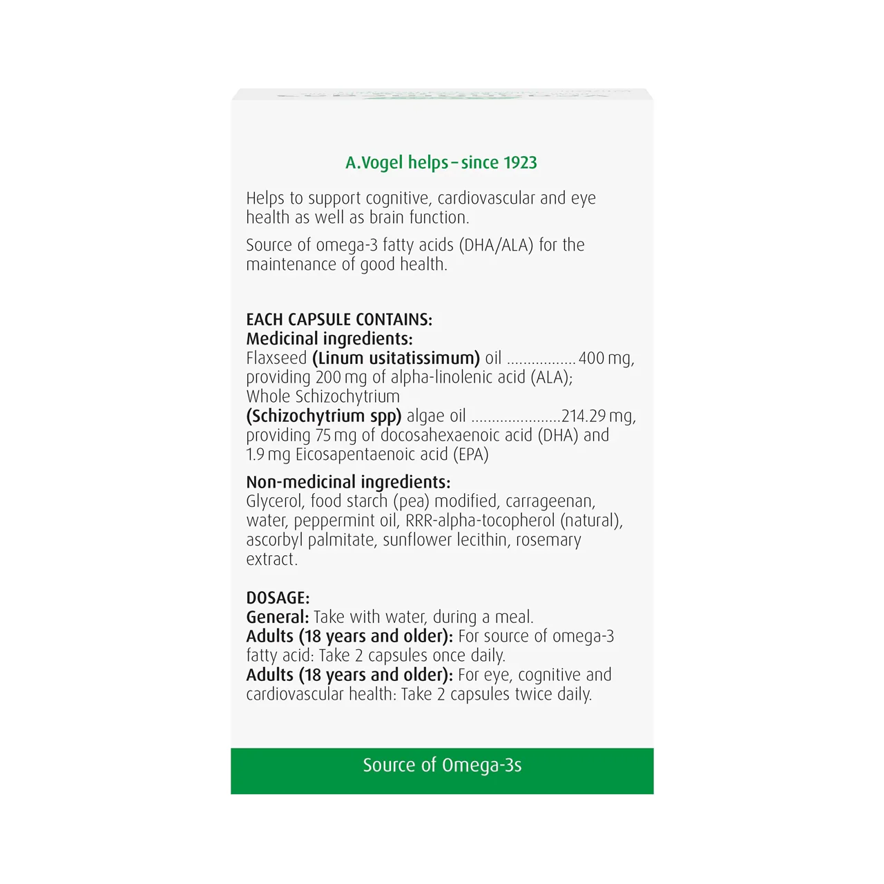 A.Vogel - Vegan Omega-3 Capsules | 60 Capsules - Image 2