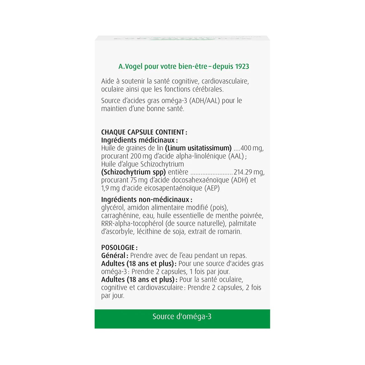 A.Vogel - Vegan Omega-3 Capsules | 60 Capsules - Image 3