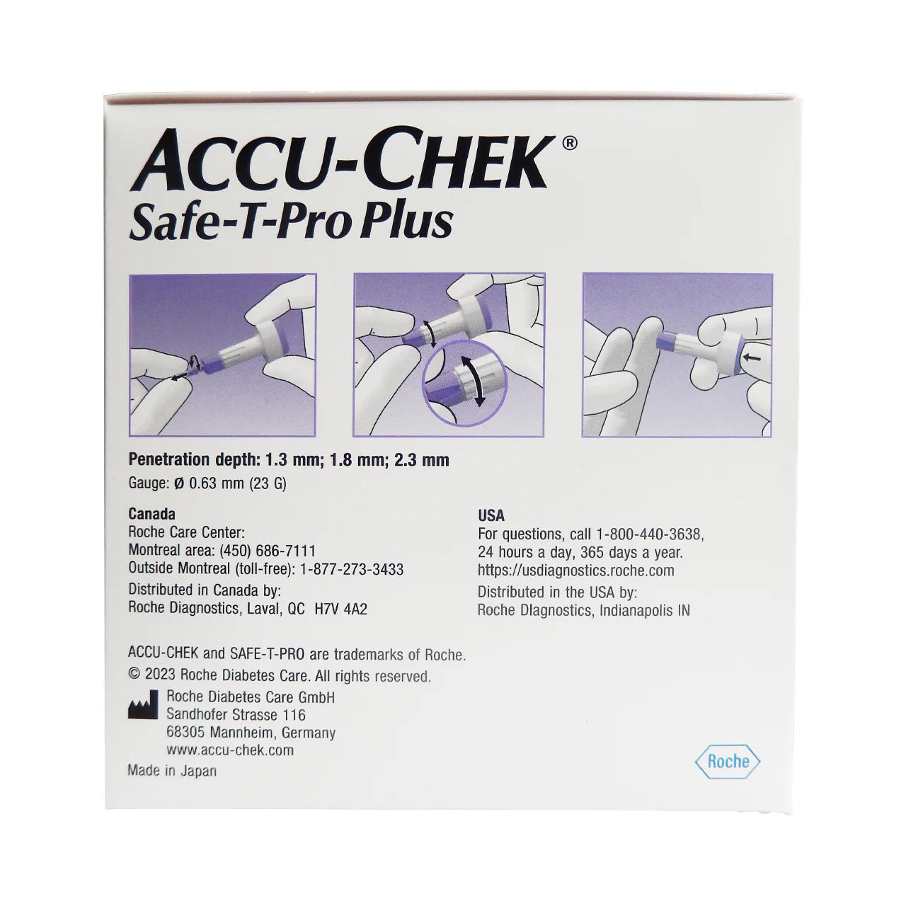 ACCU-CHEK - Safe T Pro Plus Lancet Devices | 200 Sterile Single use Lancing Devices - Image 6