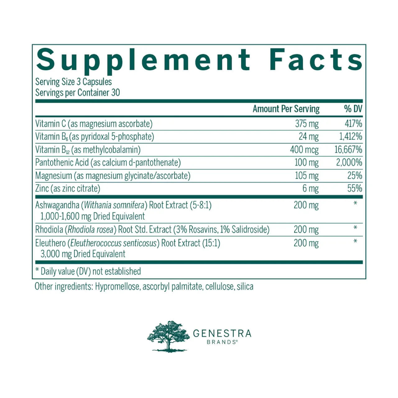 Genestra - Adreno Restore | 90 Capsules - Image 2
