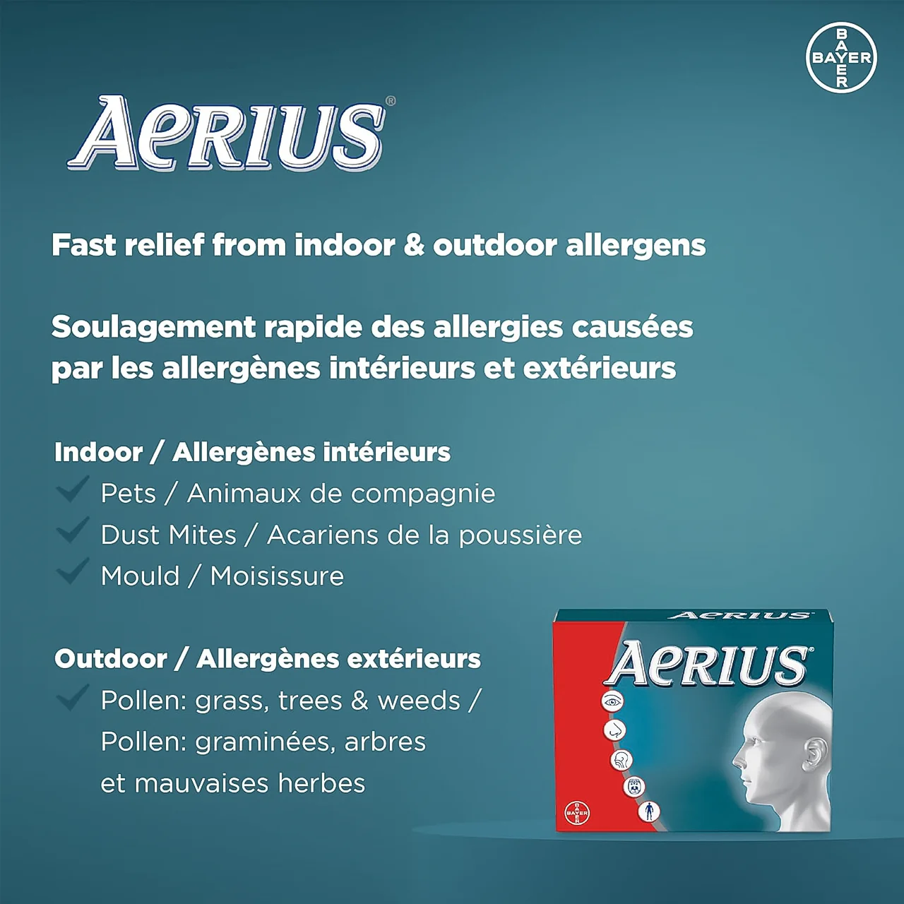 Aerius - Non-Drowsy 24-Hour Allergy Relief | 24 Tablets - Image 3