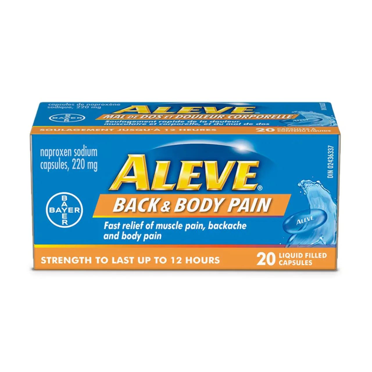 Aleve - Back & Body Pain | 20 Liquid Filled Capsules