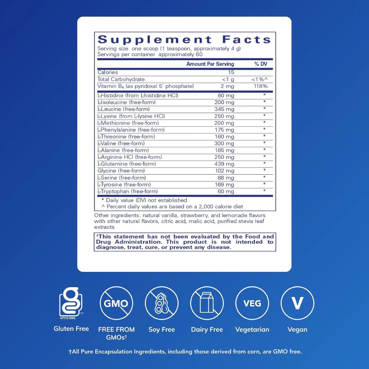 Pure Encapsulations - Amino Replete | 240 g - Image 2