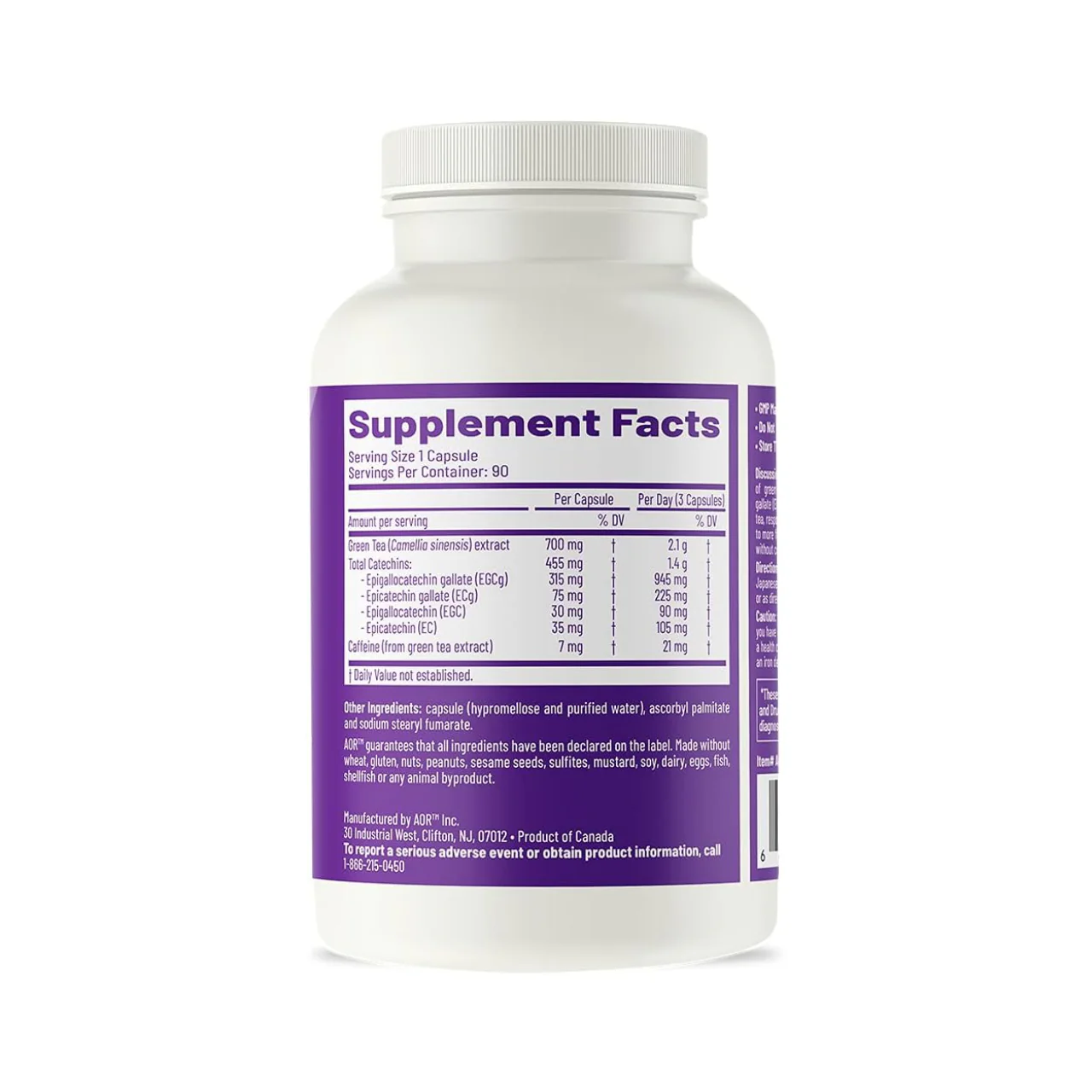 AOR - Active Green Tea | 90 Capsules - Image 3