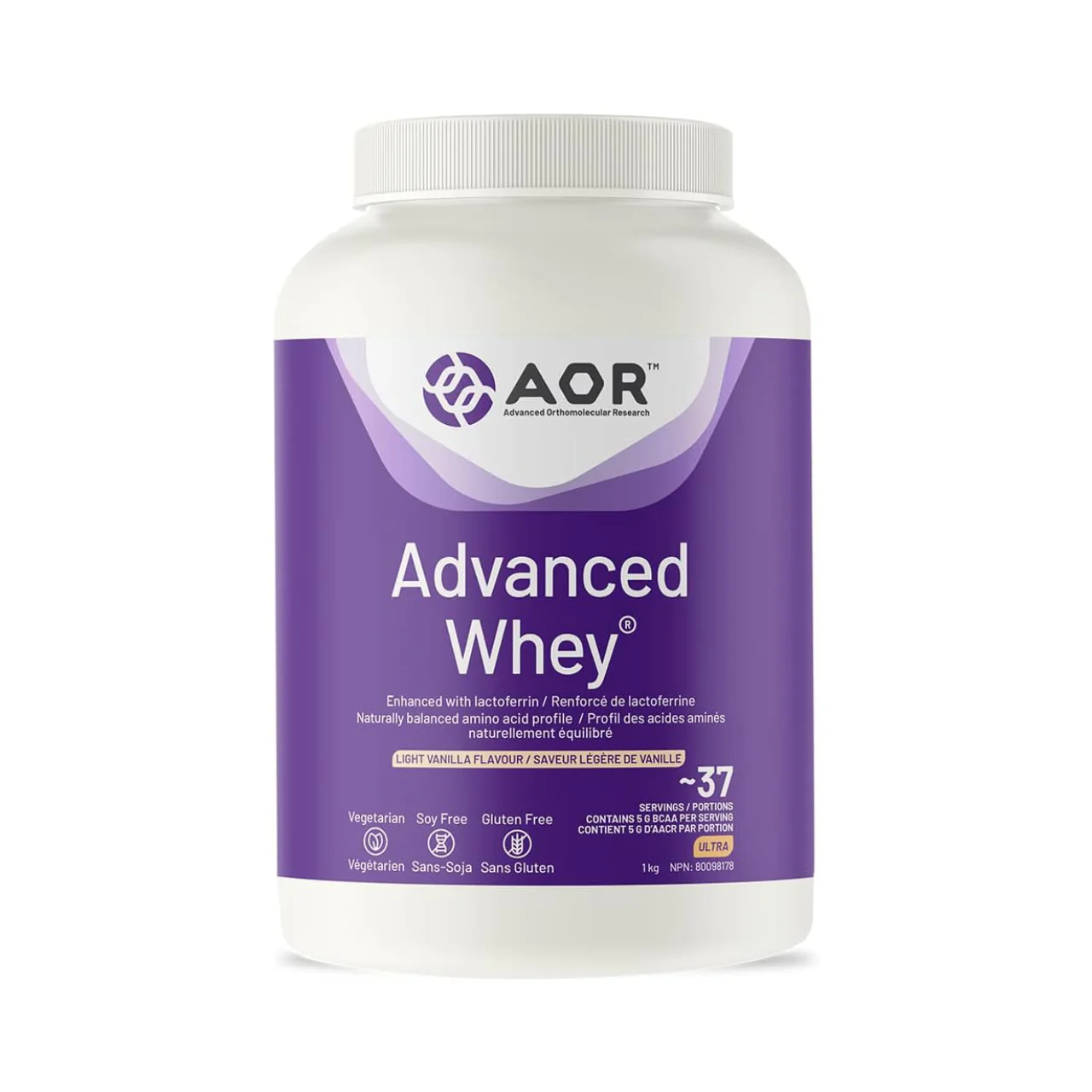 AOR - Advanced Whey Enhanced with Lactoferrin, Vanilla Flavour | 1 kg