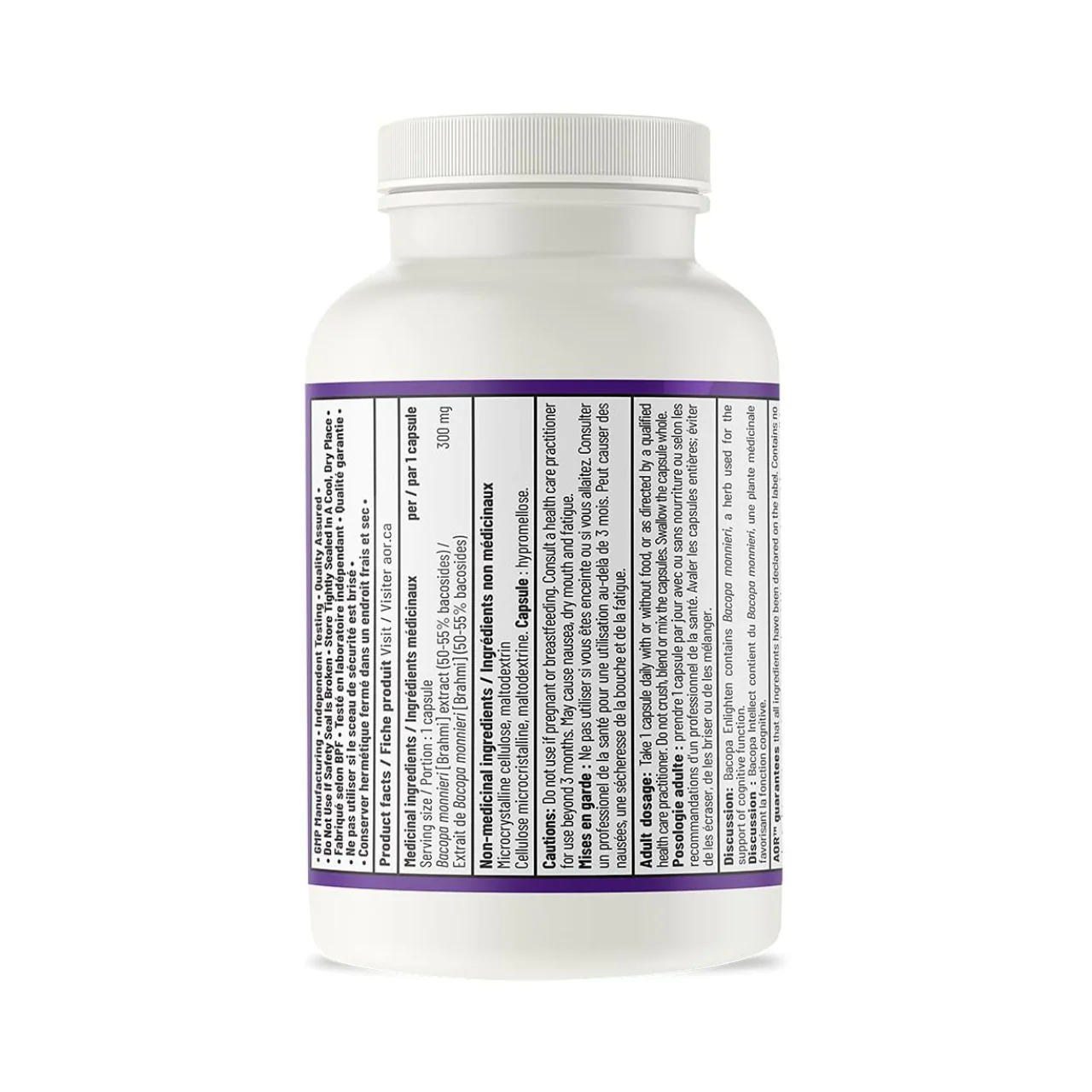 AOR - Bacopa Enlighten 300mg | 60 Capsules - Image 2