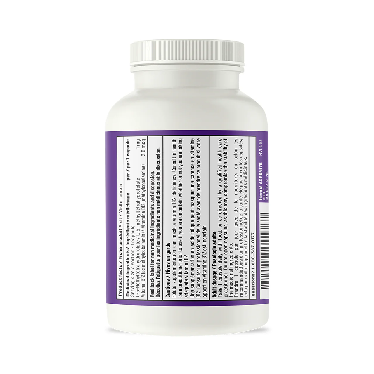 AOR - BioFolate | 30 Capsules - Image 3