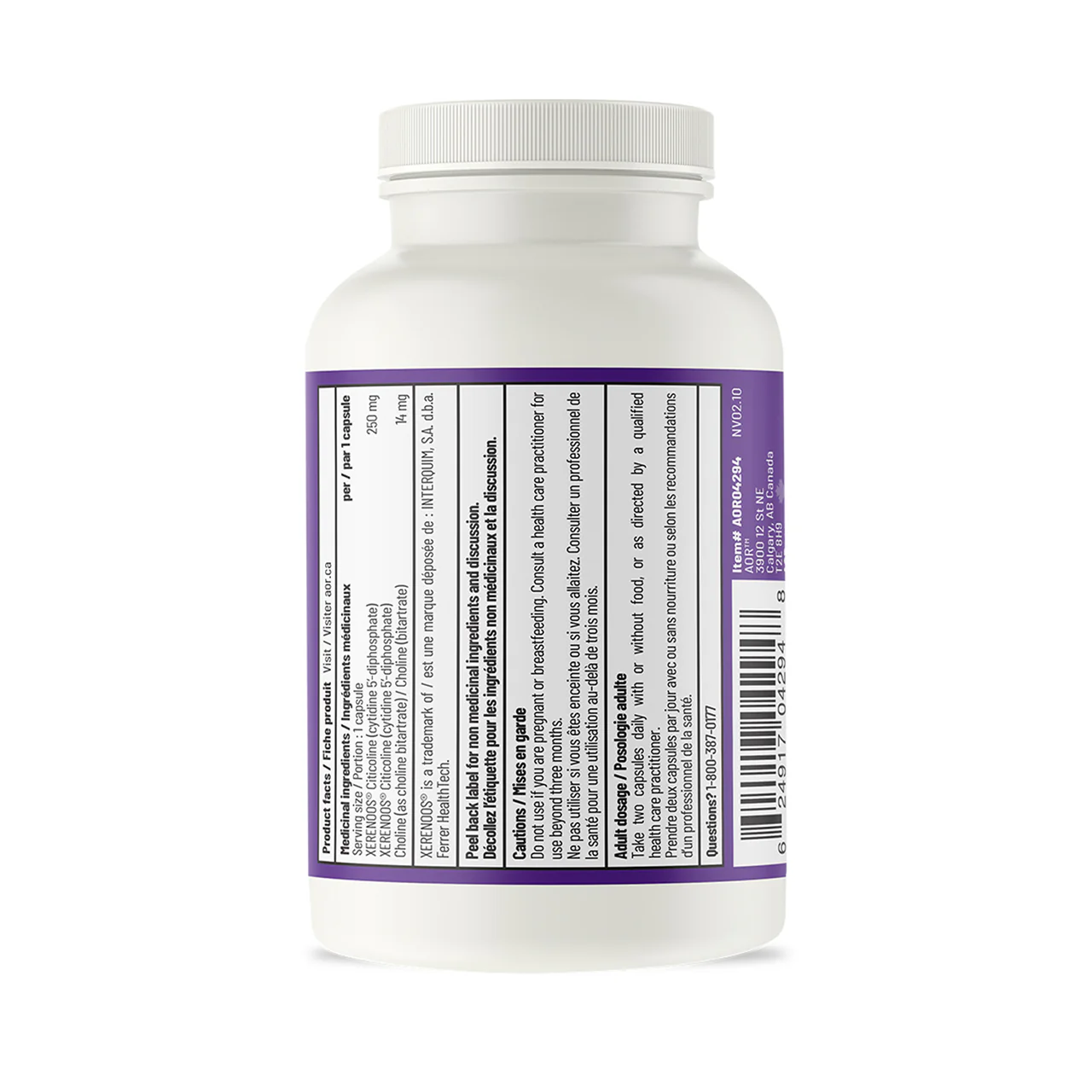 AOR - Citicoline | 60 Capsules - Image 3