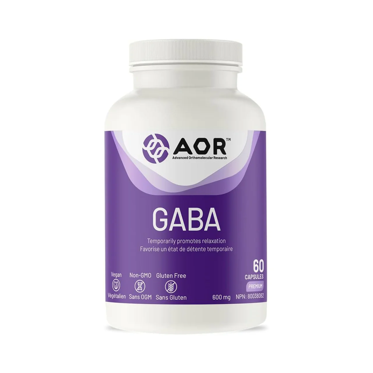 AOR - GABA Supplement | 60 Capsules
