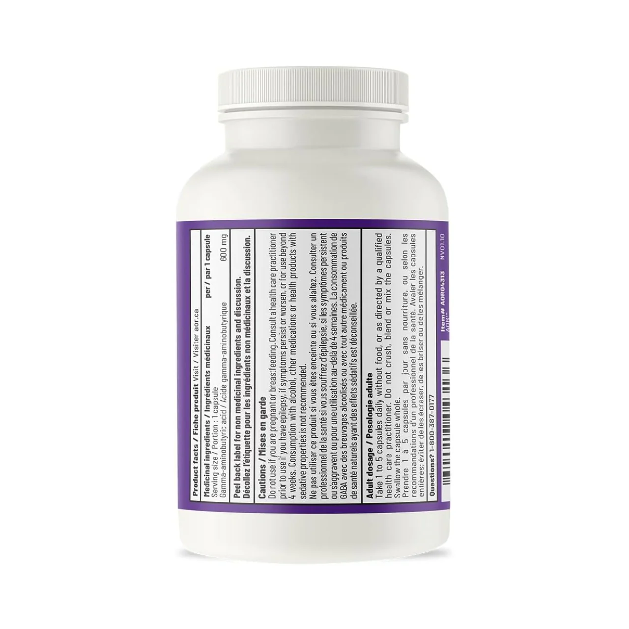 AOR - GABA Supplement | 60 Capsules - Image 2