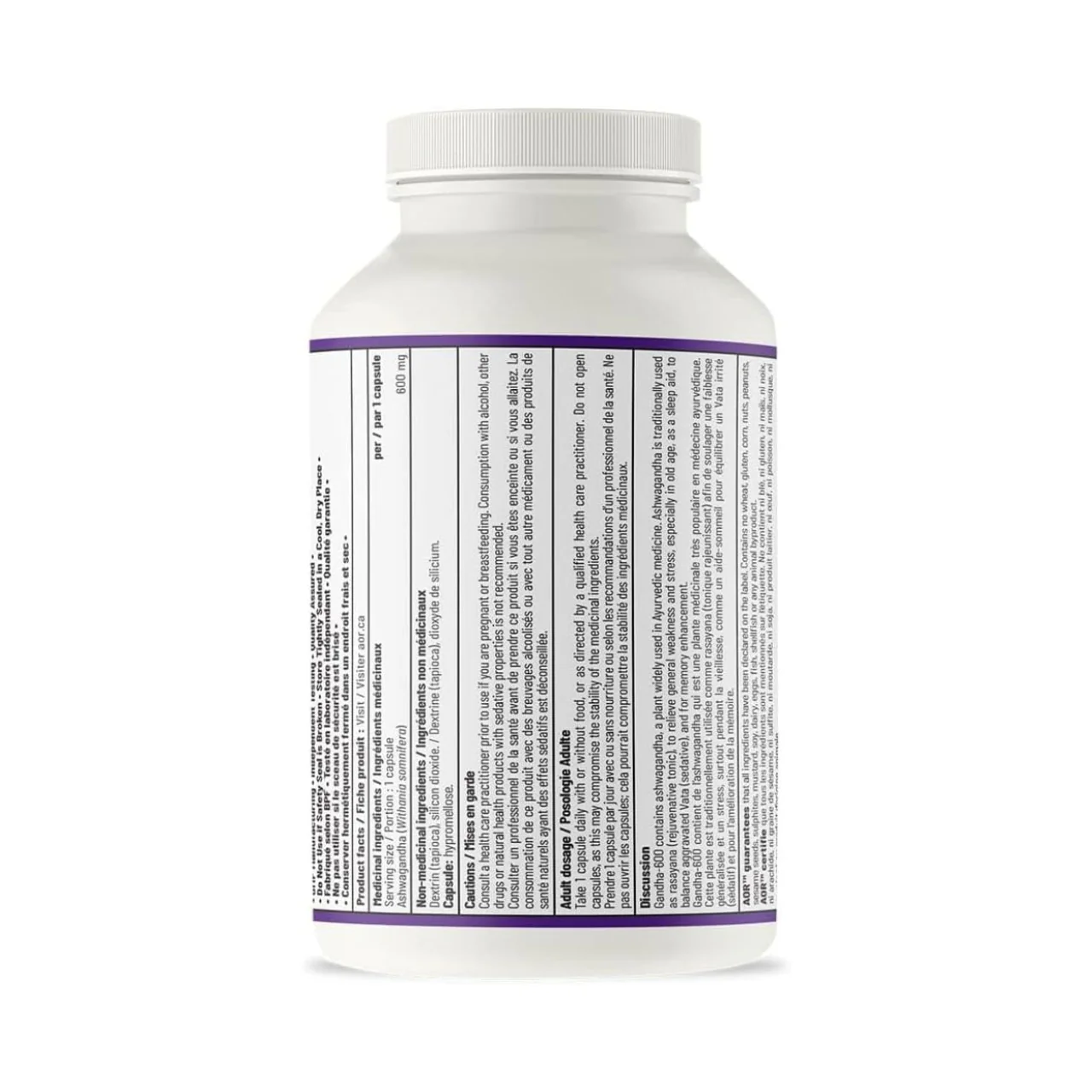 AOR - Gandha-600 | 240 Capsules - Image 2
