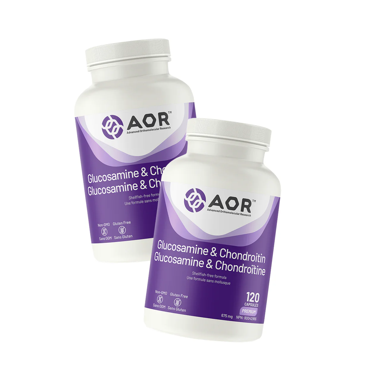 DOUBLE PACK AOR - Glucosamine & Chondroitin | 120 Caps x 2