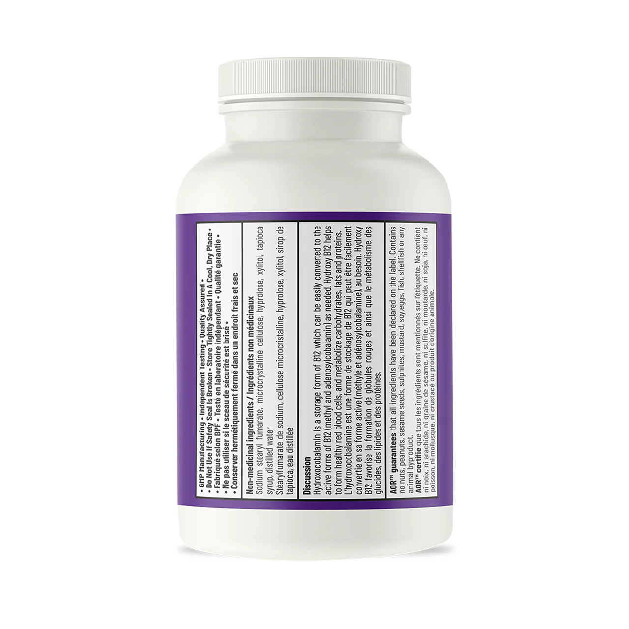 AOR - Hydroxy B12 | 60 Lozenges - Image 2