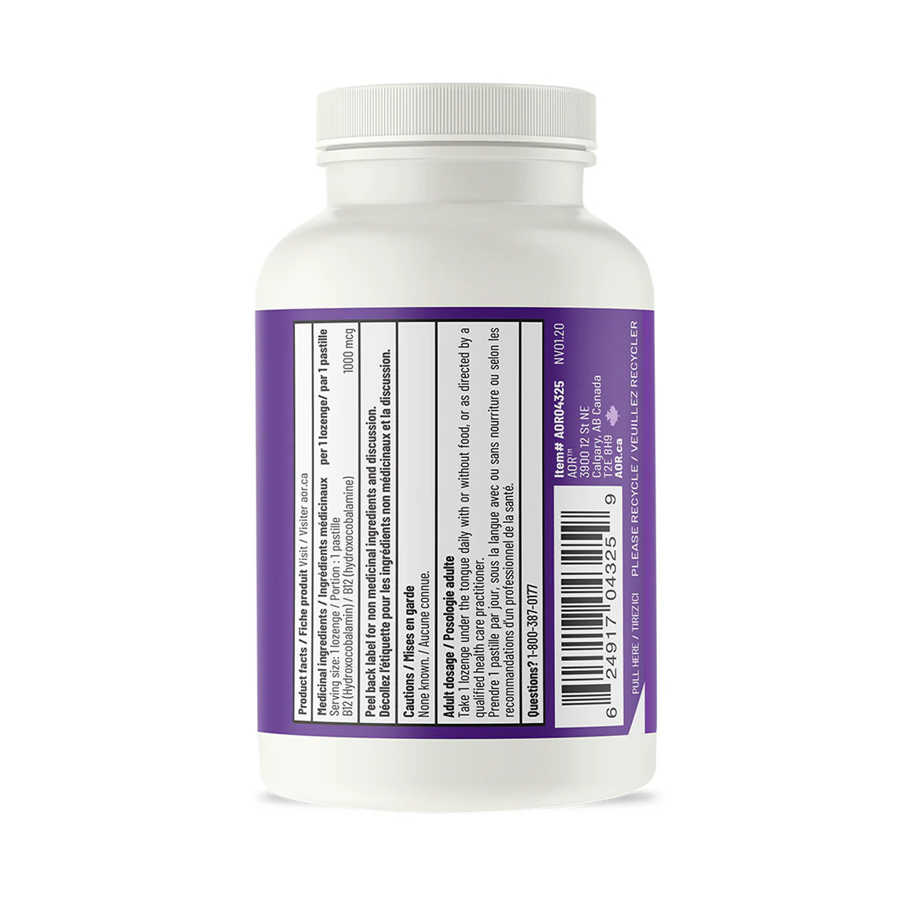 AOR - Hydroxy B12 | 60 Lozenges - Image 3