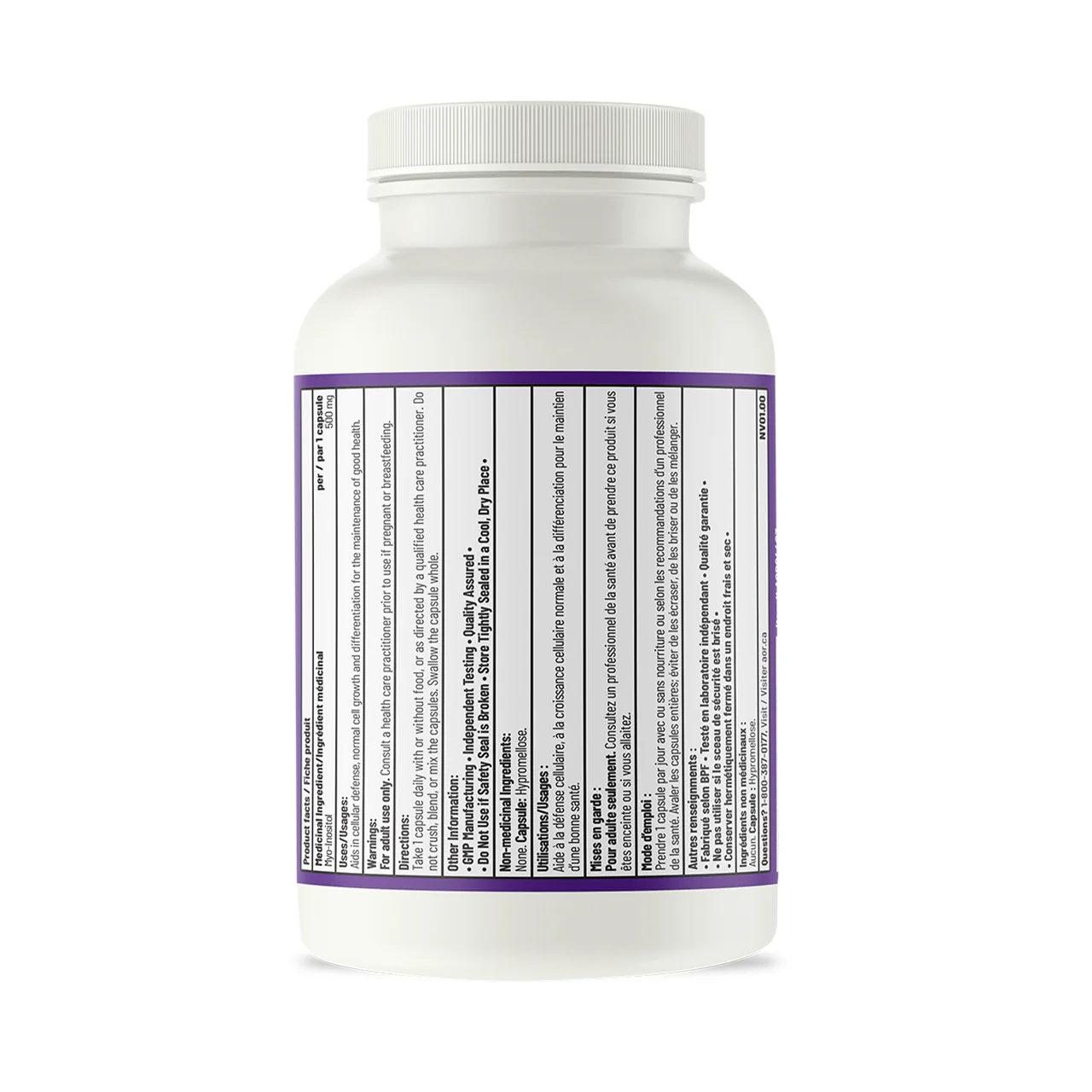 AOR - Inositol | 180 Capsules - Image 2