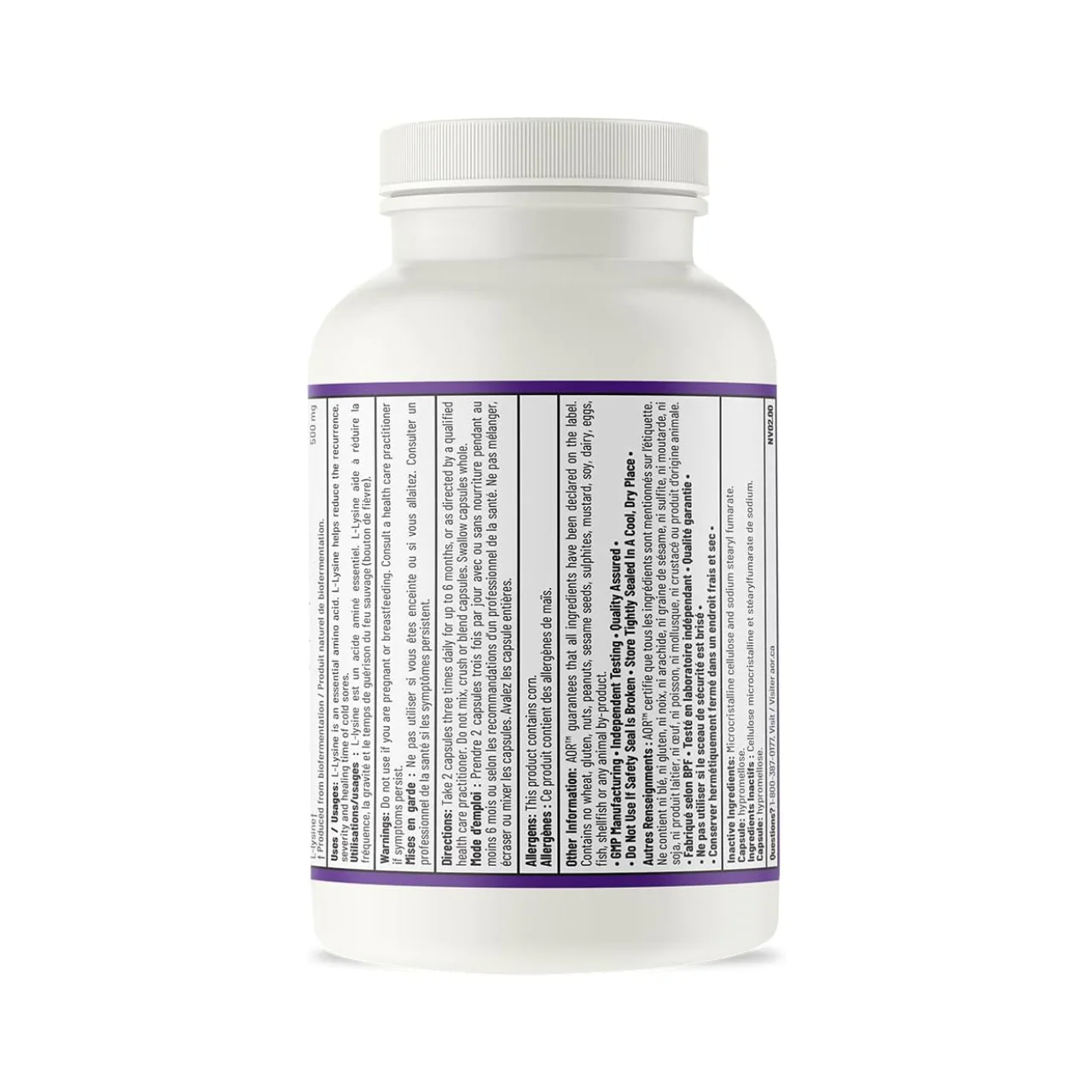 AOR - L-Lysine | 150 Capsules - Image 2