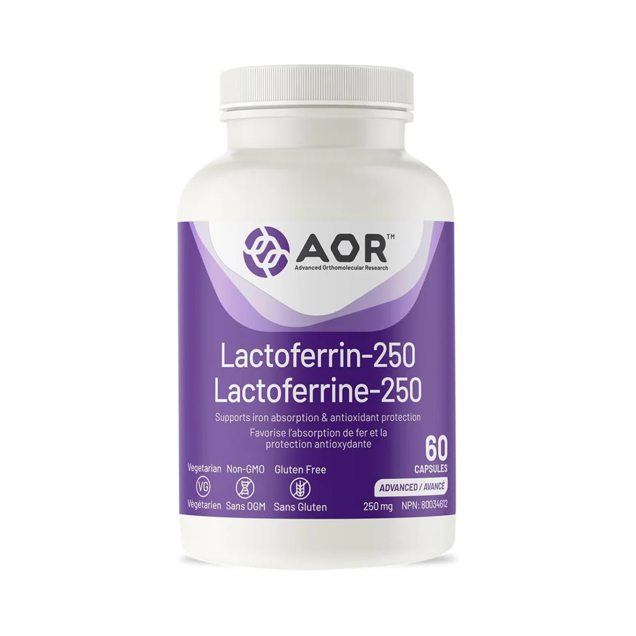 AOR - Lactoferrin-250 | 60 Capsules