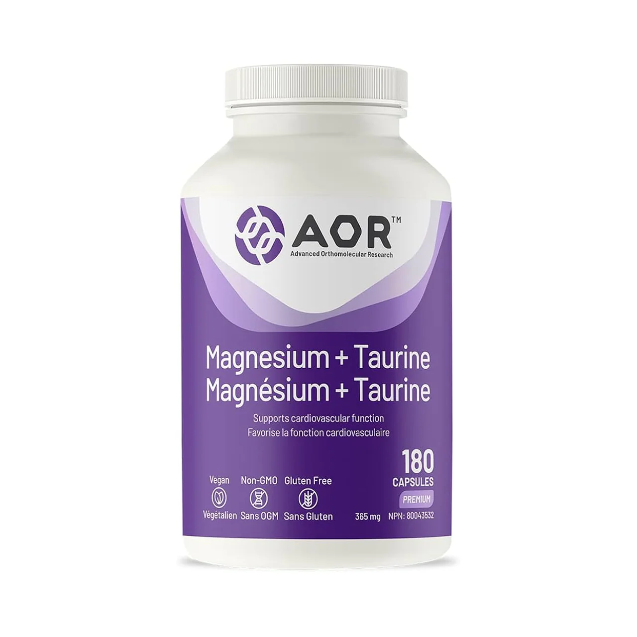 AOR - Magnesium + Taurine | 180 Capsules