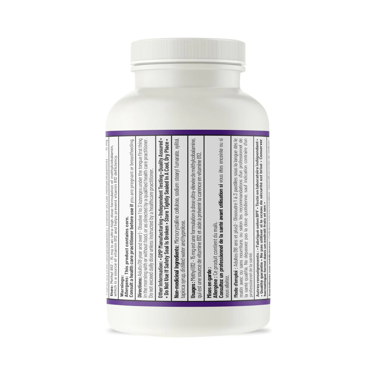 AOR - Methyl B12 15 mg | 60 Lozenges - Image 2