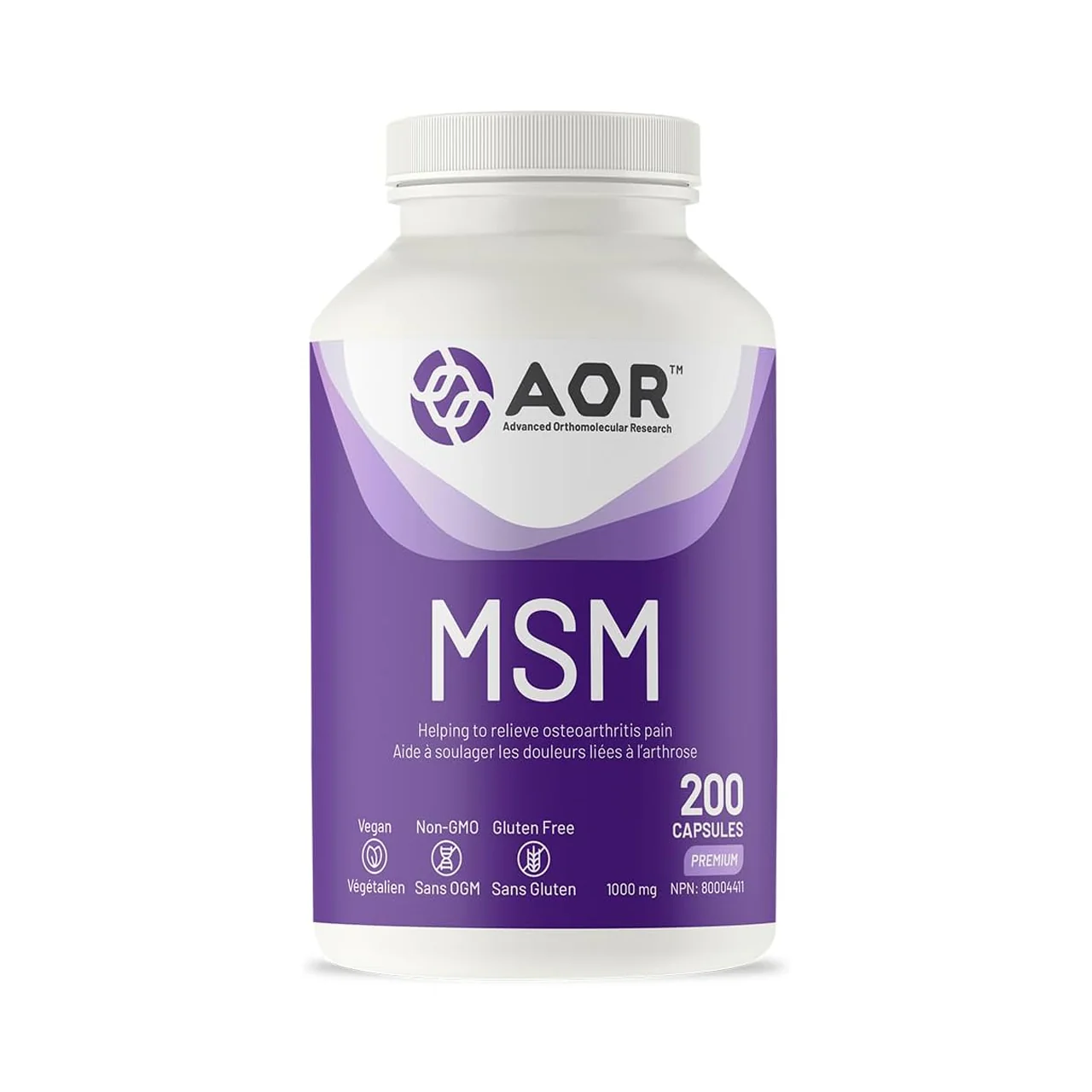 AOR - MSM | 200 Capsules