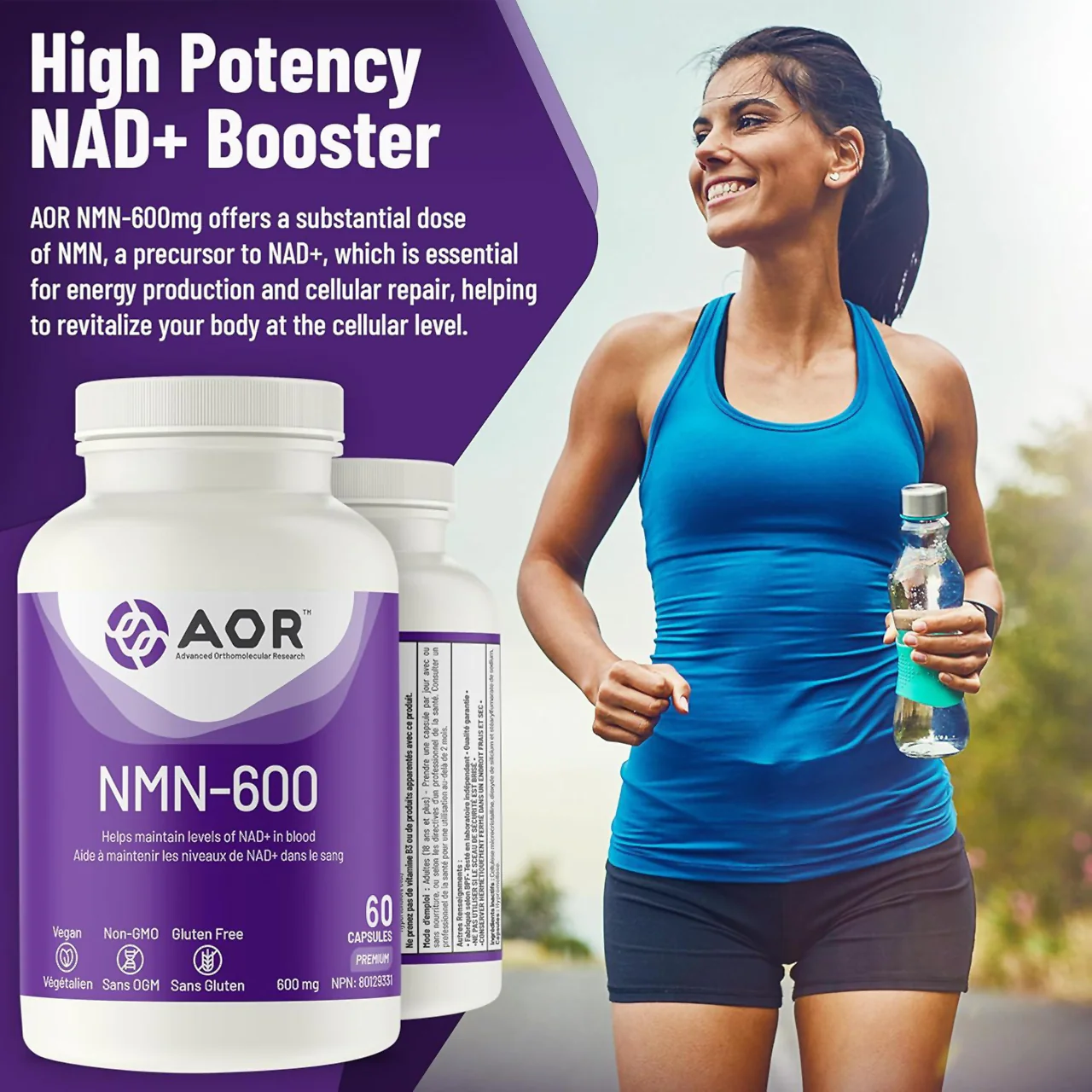 AOR NMN-600 | 60 Capsules - Image 2