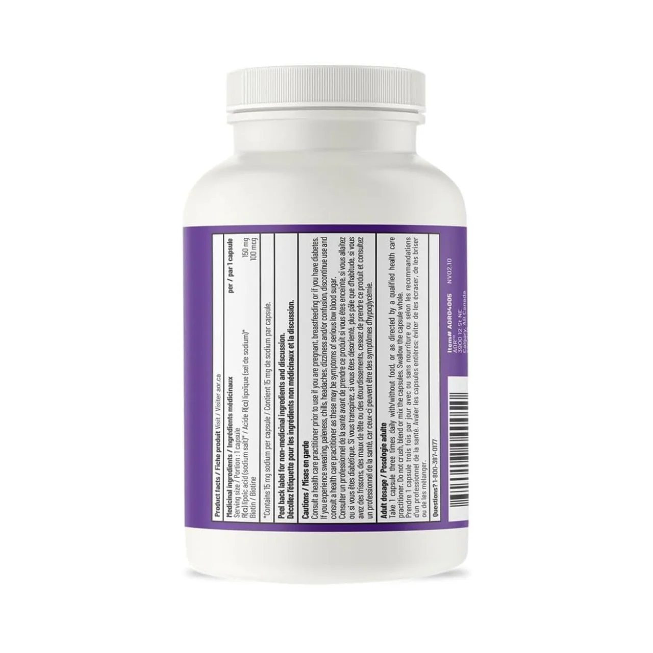 AOR - R-Lipoic Acid 150 mg | 90 Capsules - Image 2