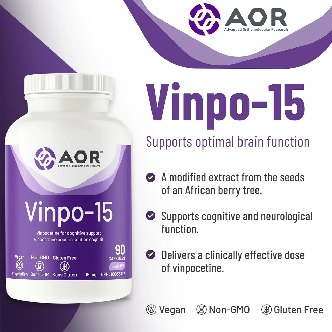 AOR - Vinpo-15 | 90 Vegi-Caps - Image 3