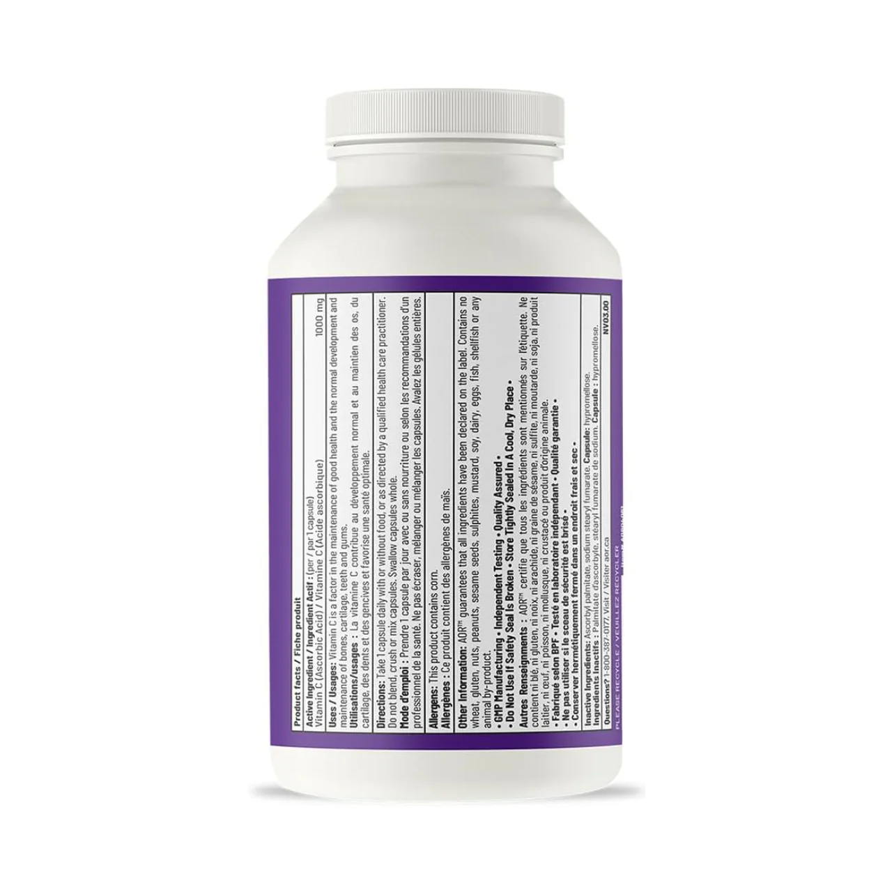 AOR - Vitamin C 1000 mg | 300 Capsules - Image 2