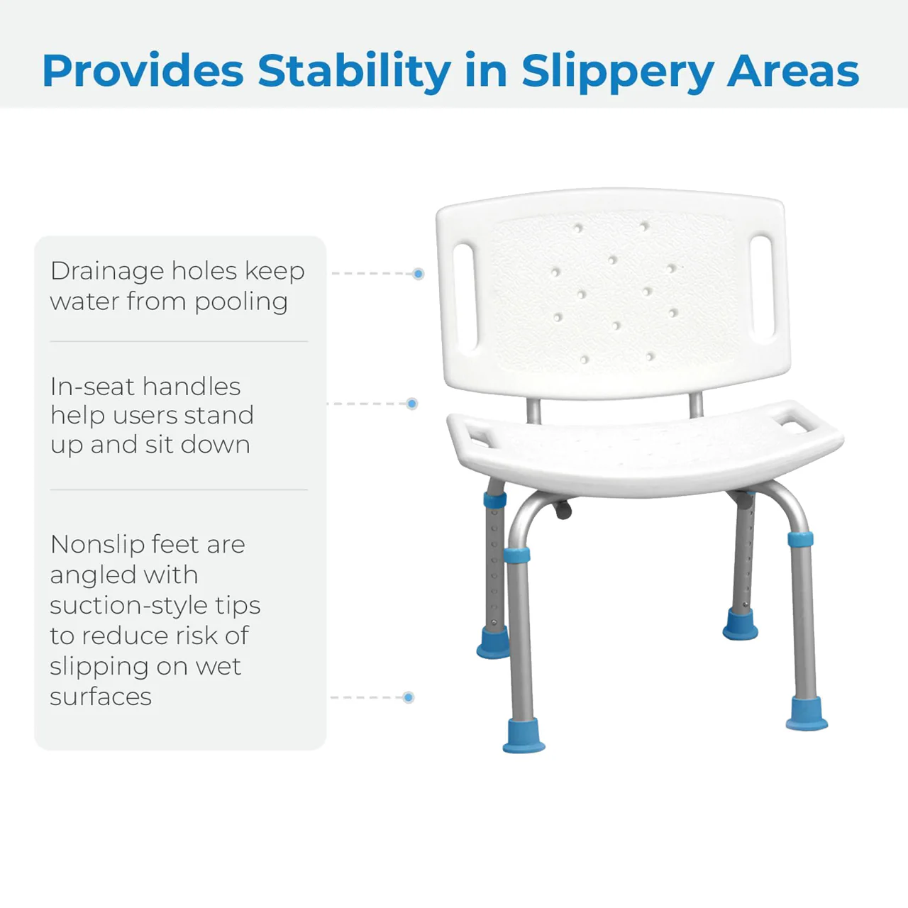 AquaSense - Bath Seat with Backrest - Image 2