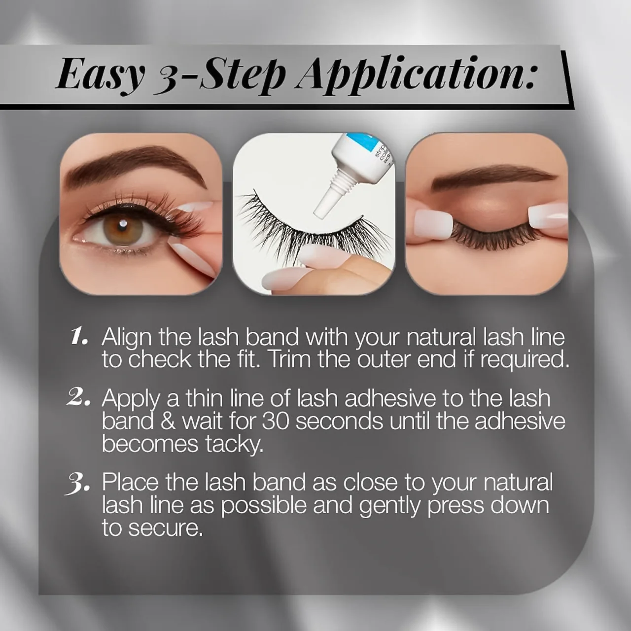Ardell - 3D Fauxmink False Eyelashes with Lash Glue | 2 Pairs - Image 3