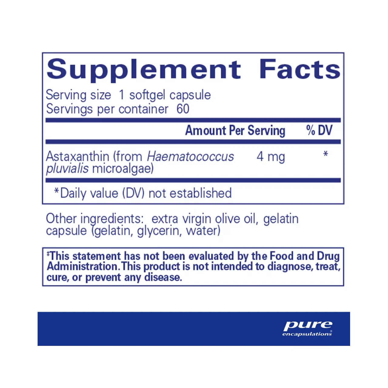Pure Encapsulations - Astaxanthin | 60 Capsules - Image 2