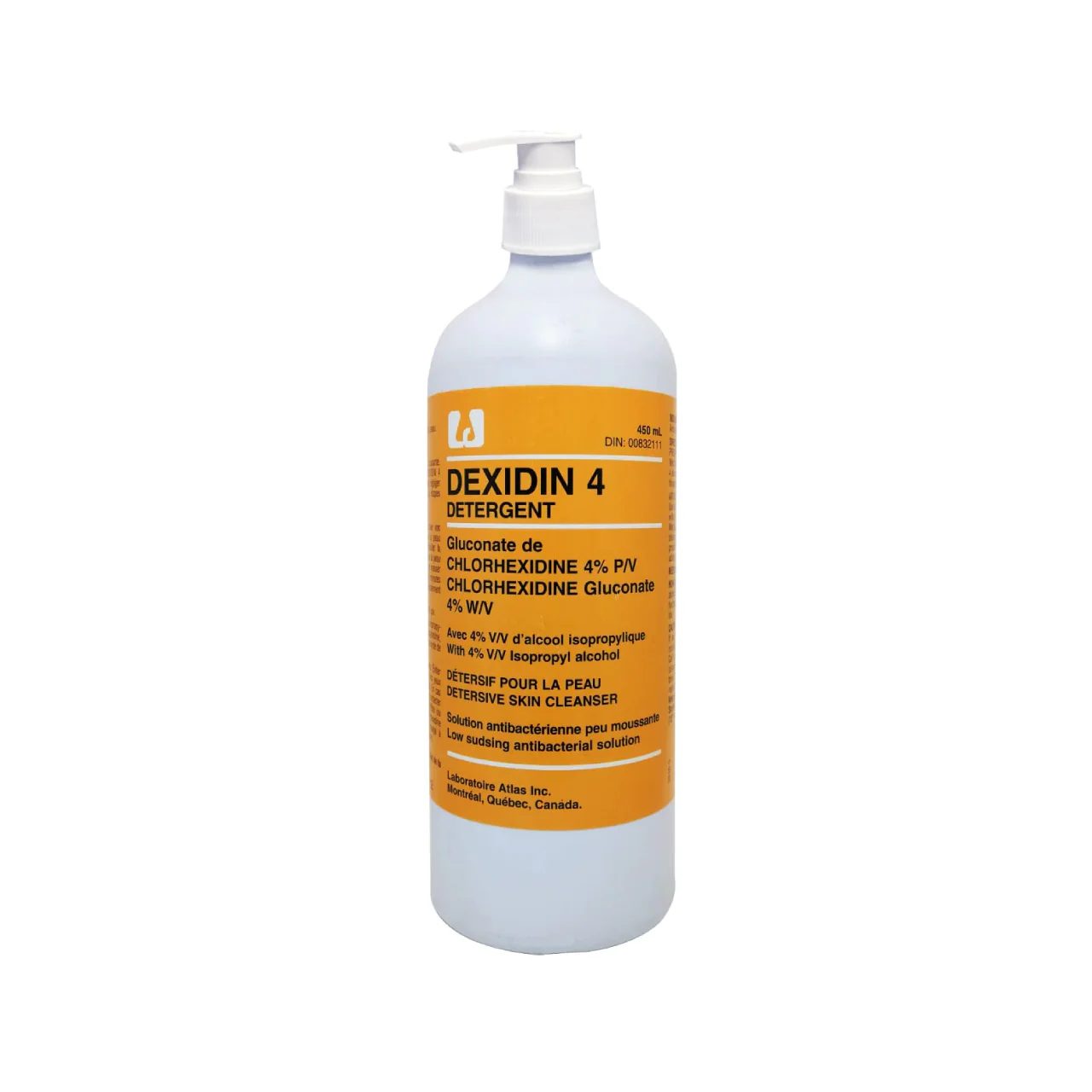 Dexidin 4 - Detergent With Pump, Antibacterial Solution | 450 mL