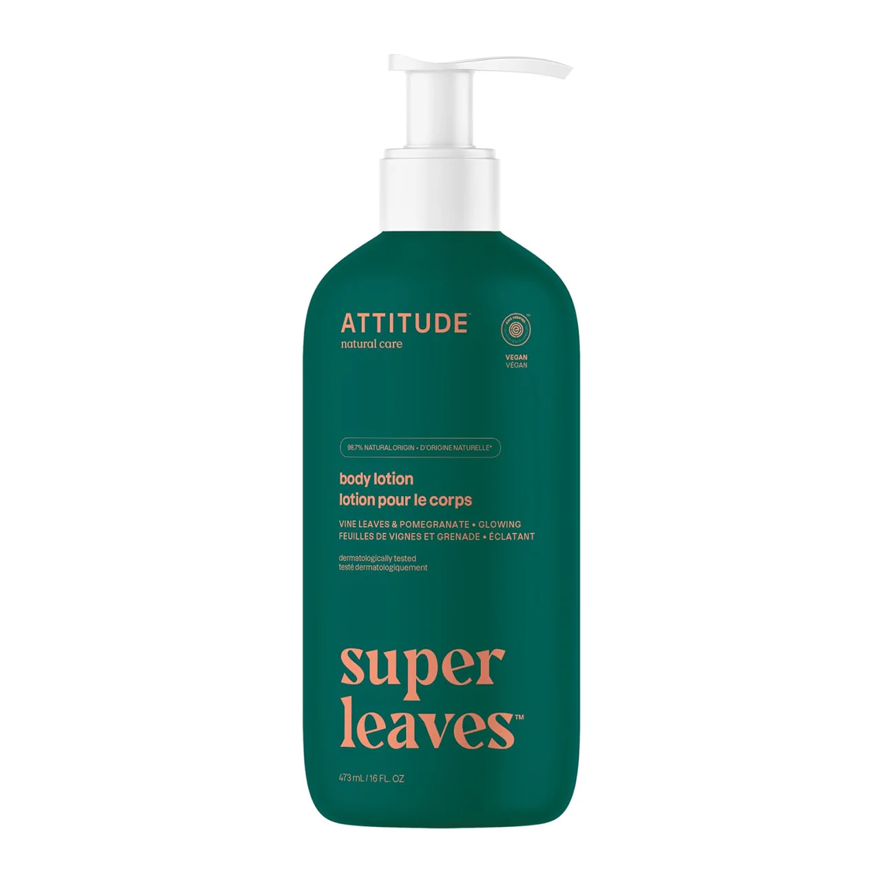Attitude - Body Lotion, Vine Leaves & Pomegranate | 473 mL