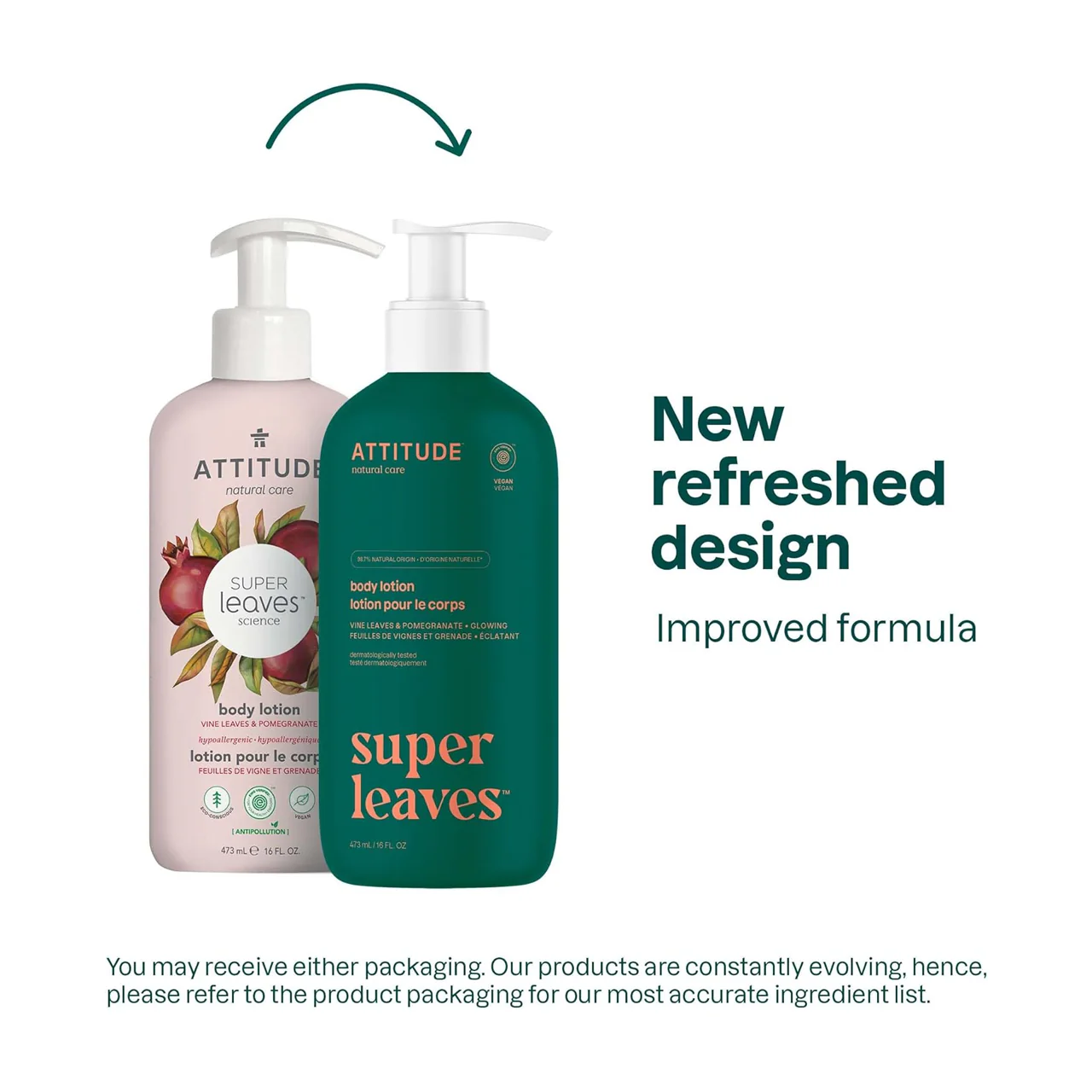 Attitude - Body Lotion, Vine Leaves & Pomegranate | 473 mL - Image 4
