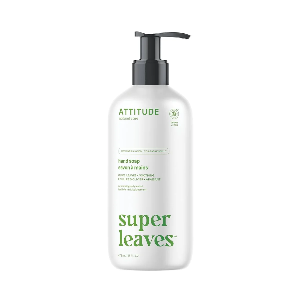 Attitude - Hand Soap Super Leaves, Olive Leaves | 473 mL