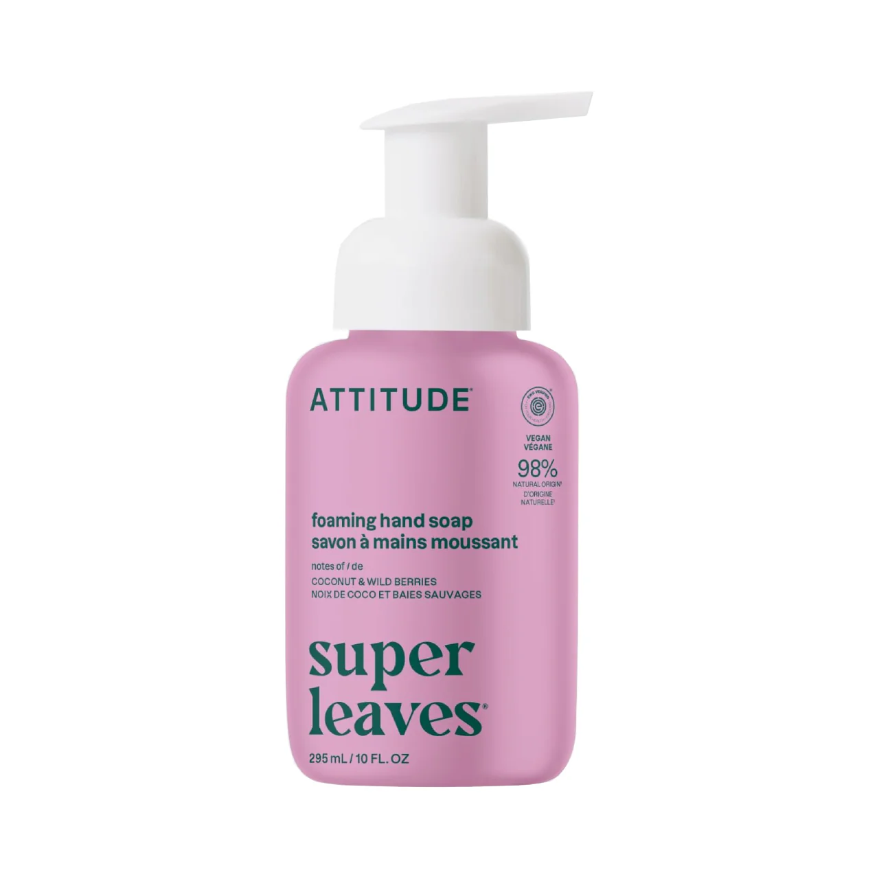 Attitude - Foaming Hand Soap, Coconut & Wild Berries | 295 mL