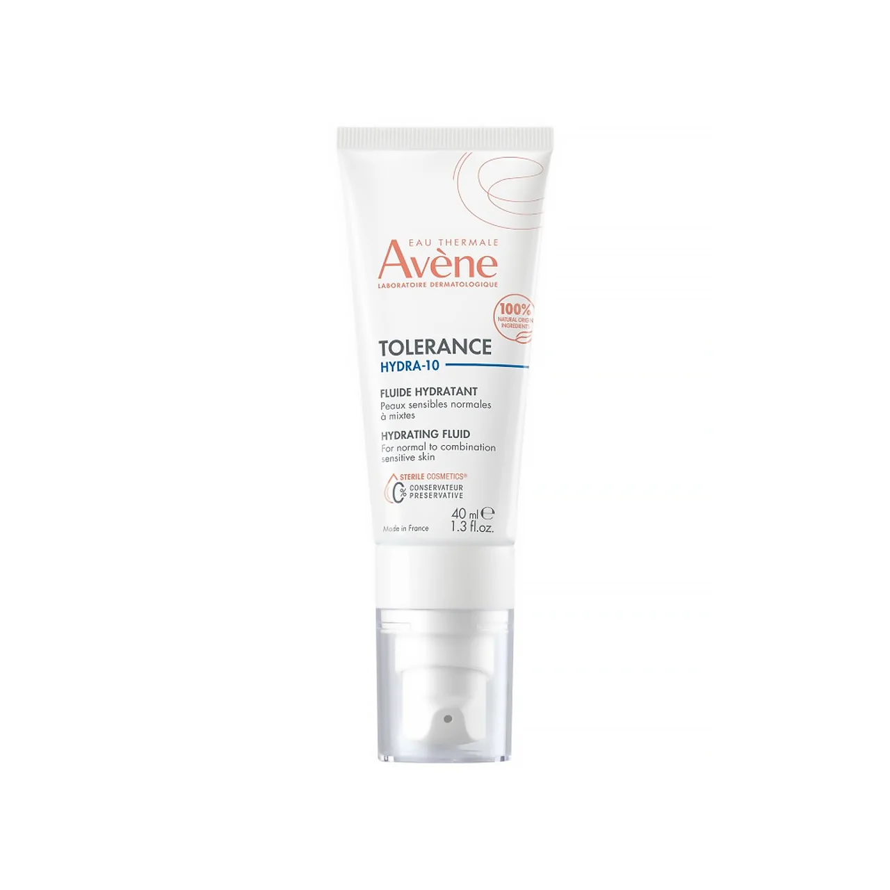 Avène - Tolerance Hydra 10 Hydrating Fluid - With Hyaluronic Acid | 40 mL