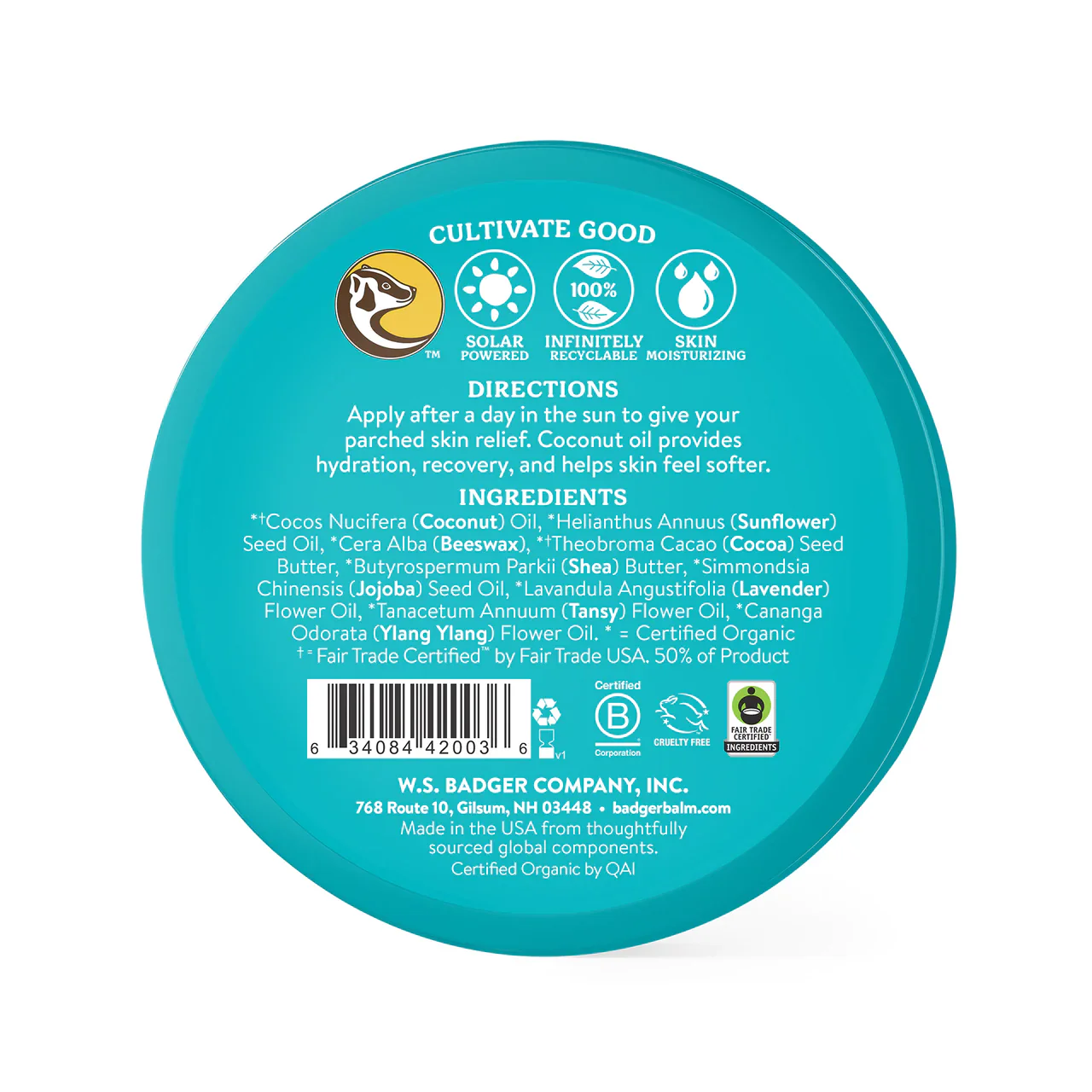 Badger - Organic After Sun Balm - Coconut | 56 g - Image 4