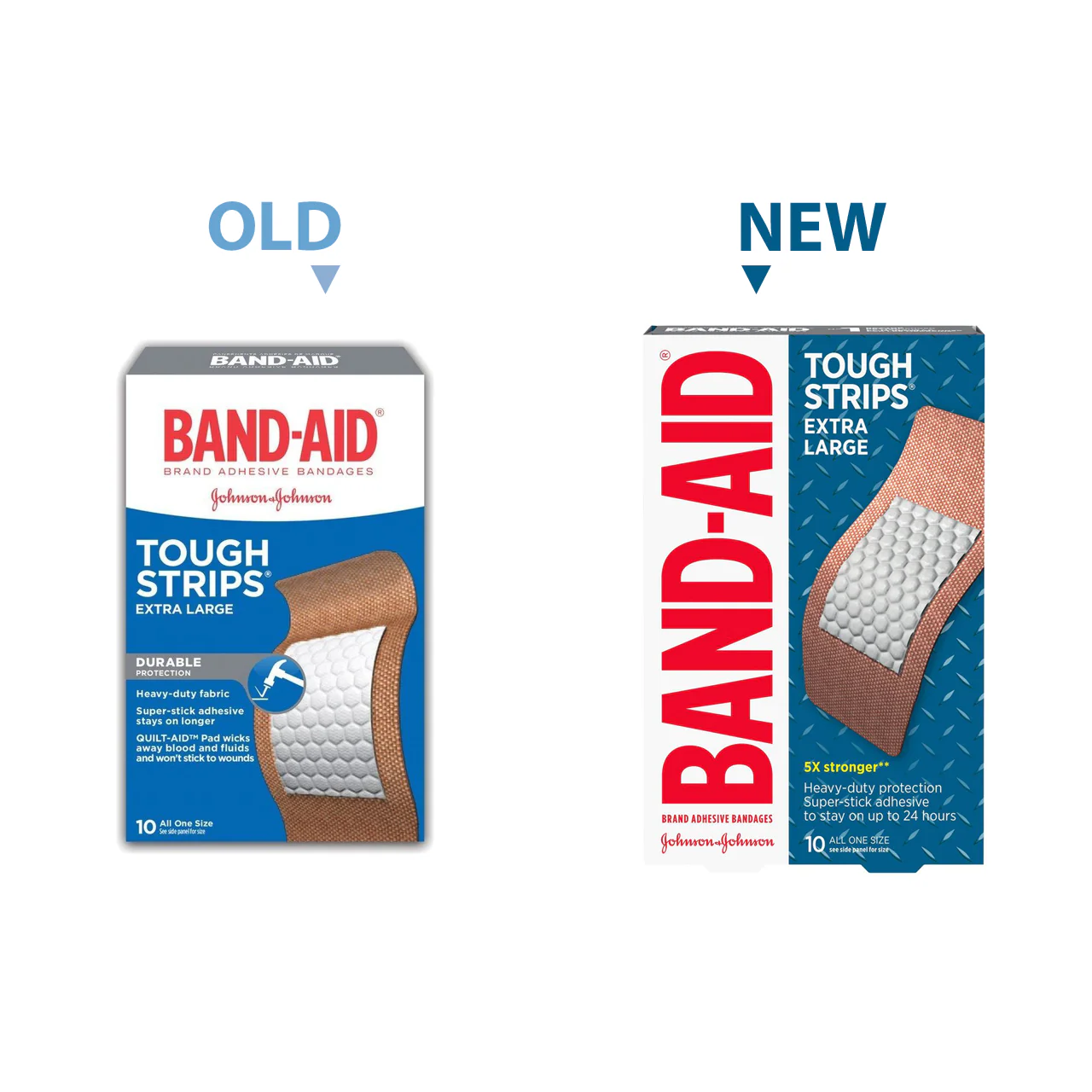 Band-Aid - Tough Strips Extra Large Bandages | 10 Pack - Image 2