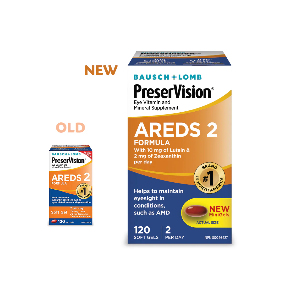 Bausch + Lomb - PreserVision Eye Vitamin and Mineral Supplement AREDS 2 Formula - Soft Gel | 120 Soft Gels - Image 3
