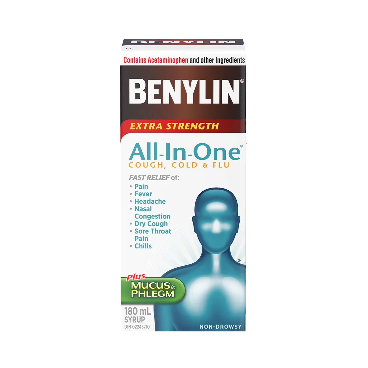 Benylin – Extra Strength All-In-One Syrup | 180 mL