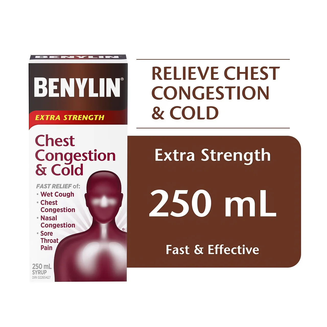 Benylin - Chest Congestion & Cold Syrup, Extra Strength | 250 mL