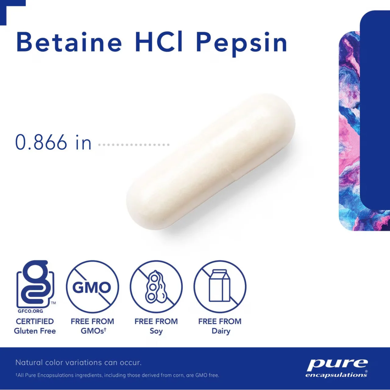Pure Encapsulations - Betaine HCL Pepsin | 250 Capsules - Image 3