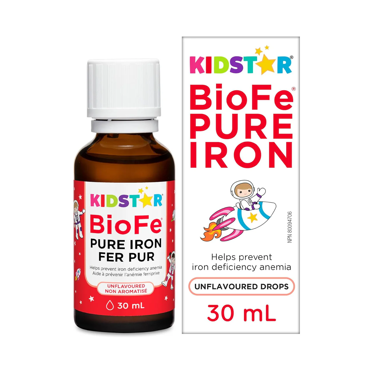 KidStar Nutrients - BioFe Pure Iron Drops Unflavoured | 30 mL