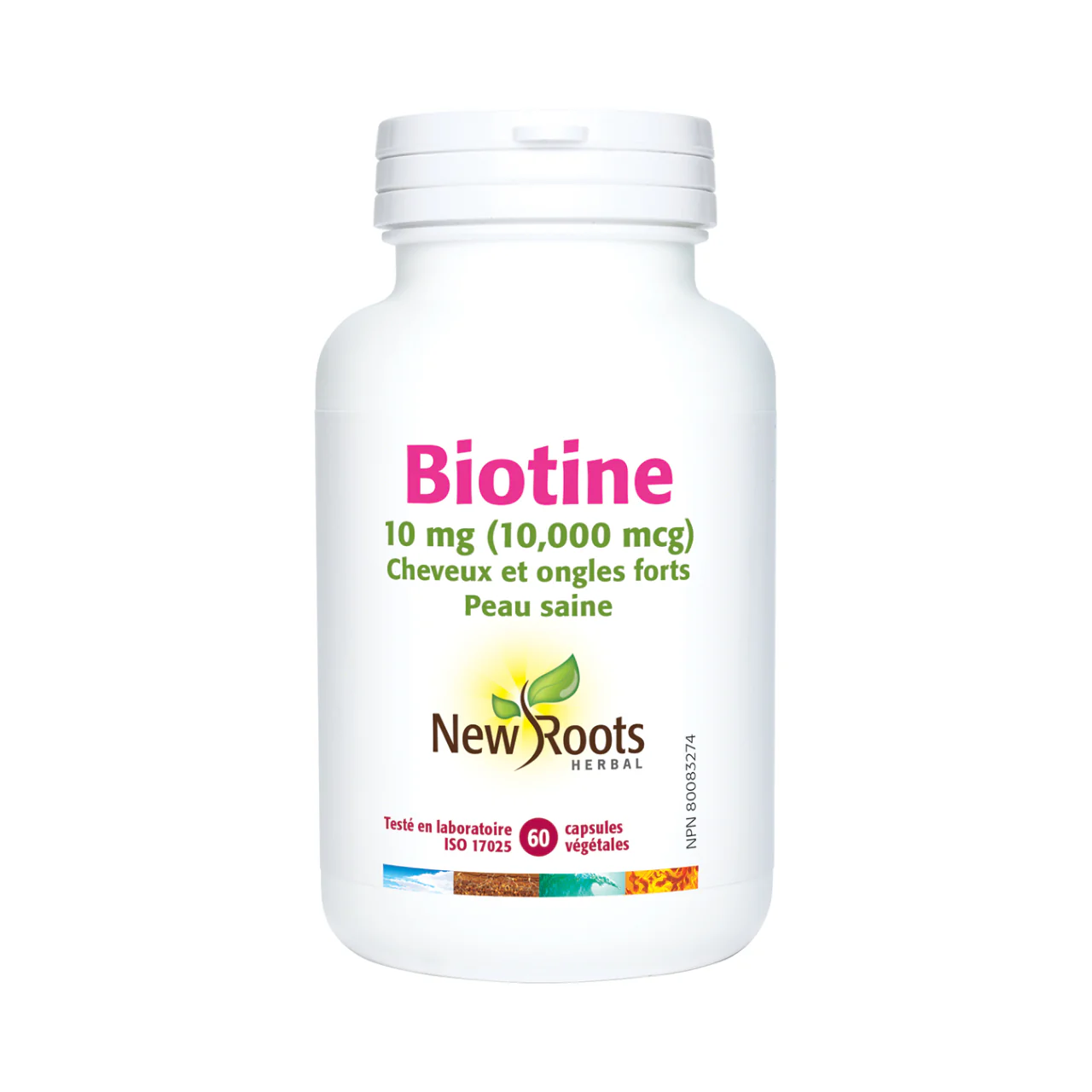 New Roots - Biotin 10 mg (10,000 mcg) | 60 capsules - Image 2