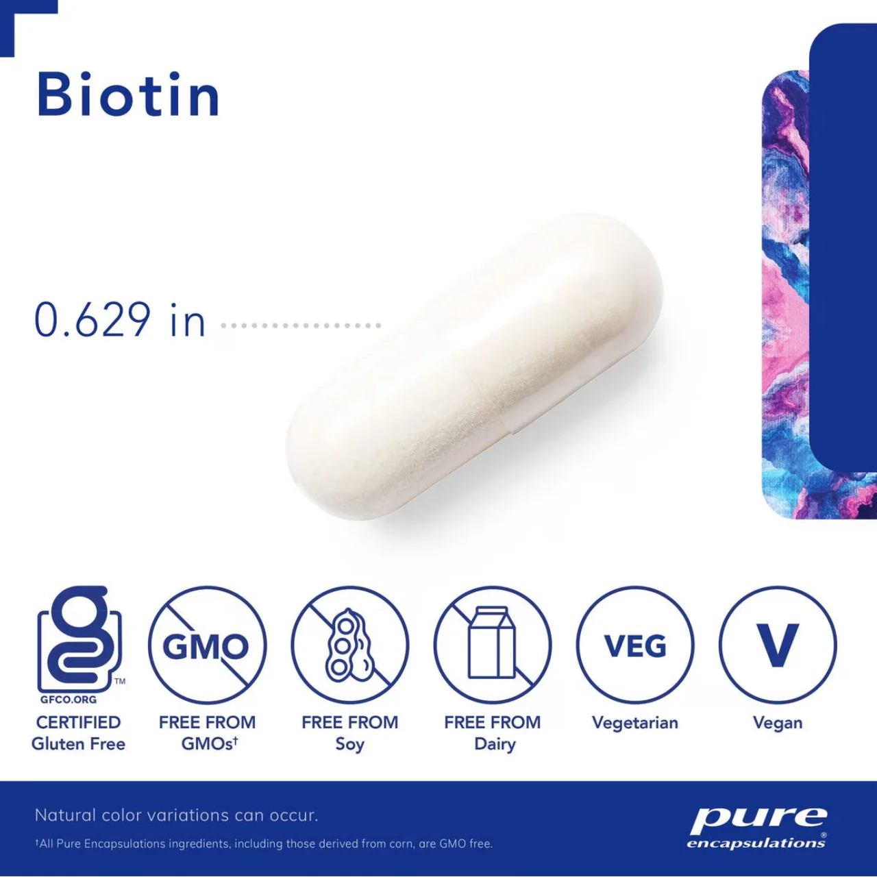Pure Encapsulations - Biotin 8 mg | 120 Capsules - Image 3