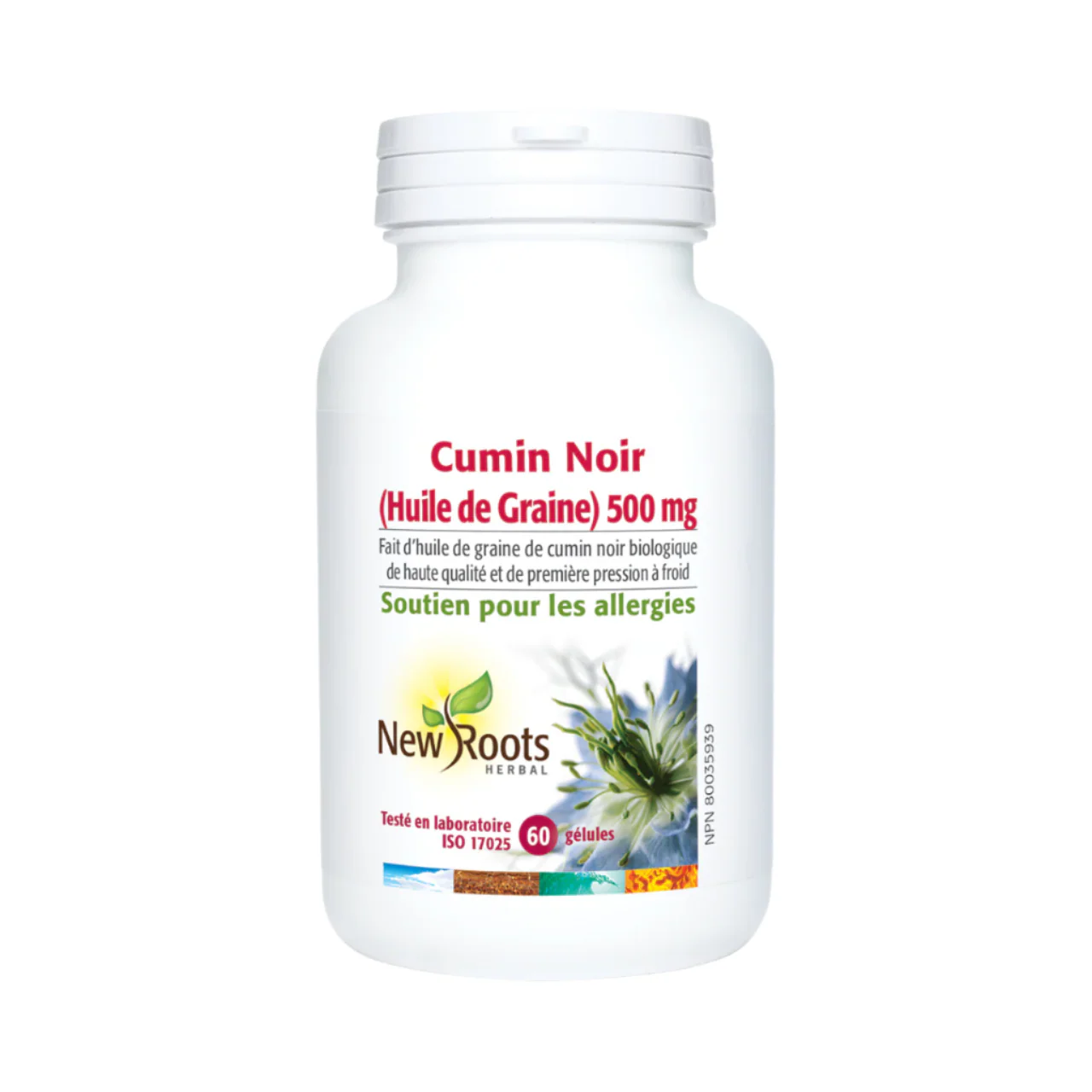 New Roots - Organic Black Cumin Seed Oil 500 mg | 60 softgels - Image 2