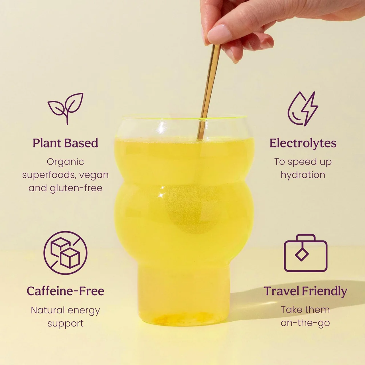 Blume - SuperBelly Gut-Building Hydration Powder, Lemon Ginger | 15 Sachets - Image 2