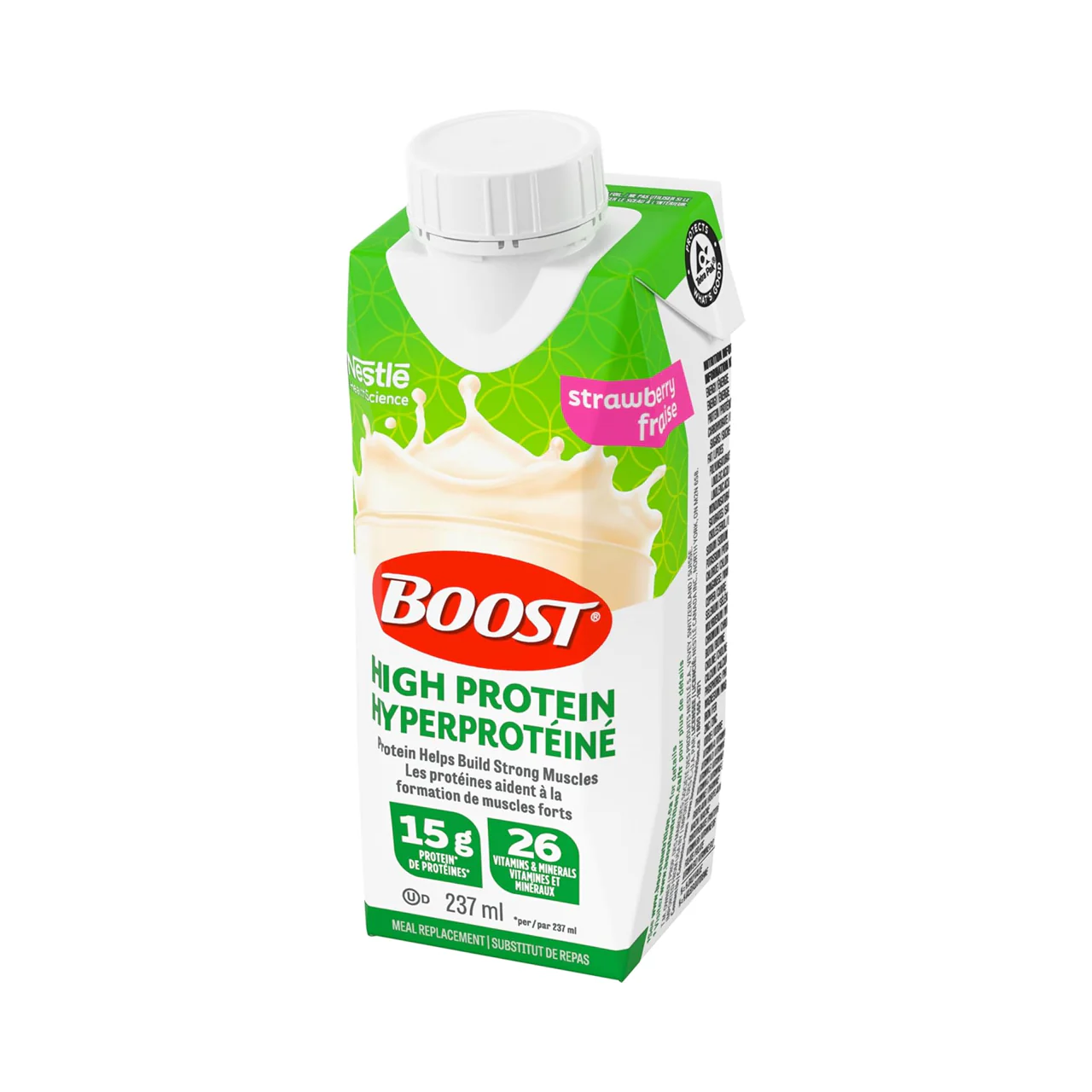 Boost - High Protein Meal Replacement - Strawberry | 6 x 237 mL - Image 2